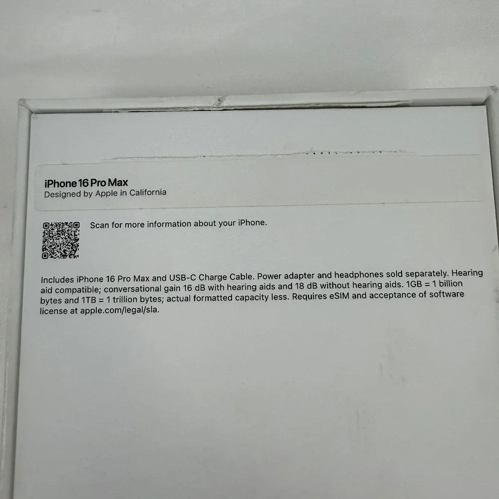 Apple iPhone 16 Pro Max 256GB Desert Titanium Model BOX ONLY